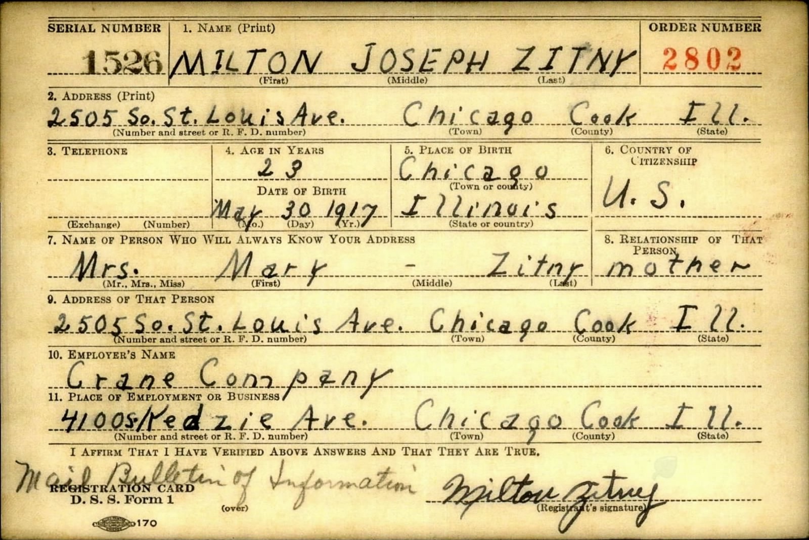 scanned record