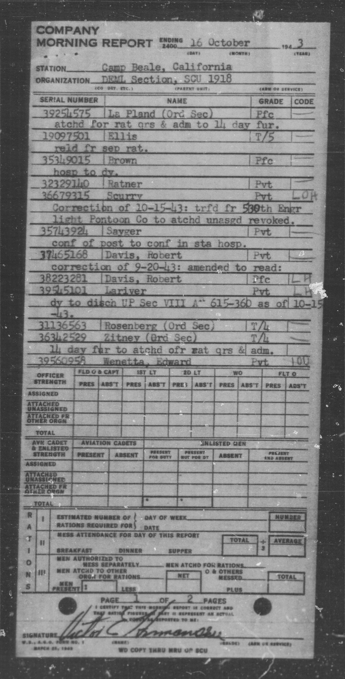 scanned record