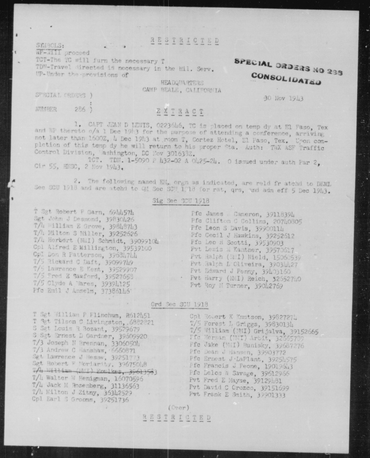 scanned record