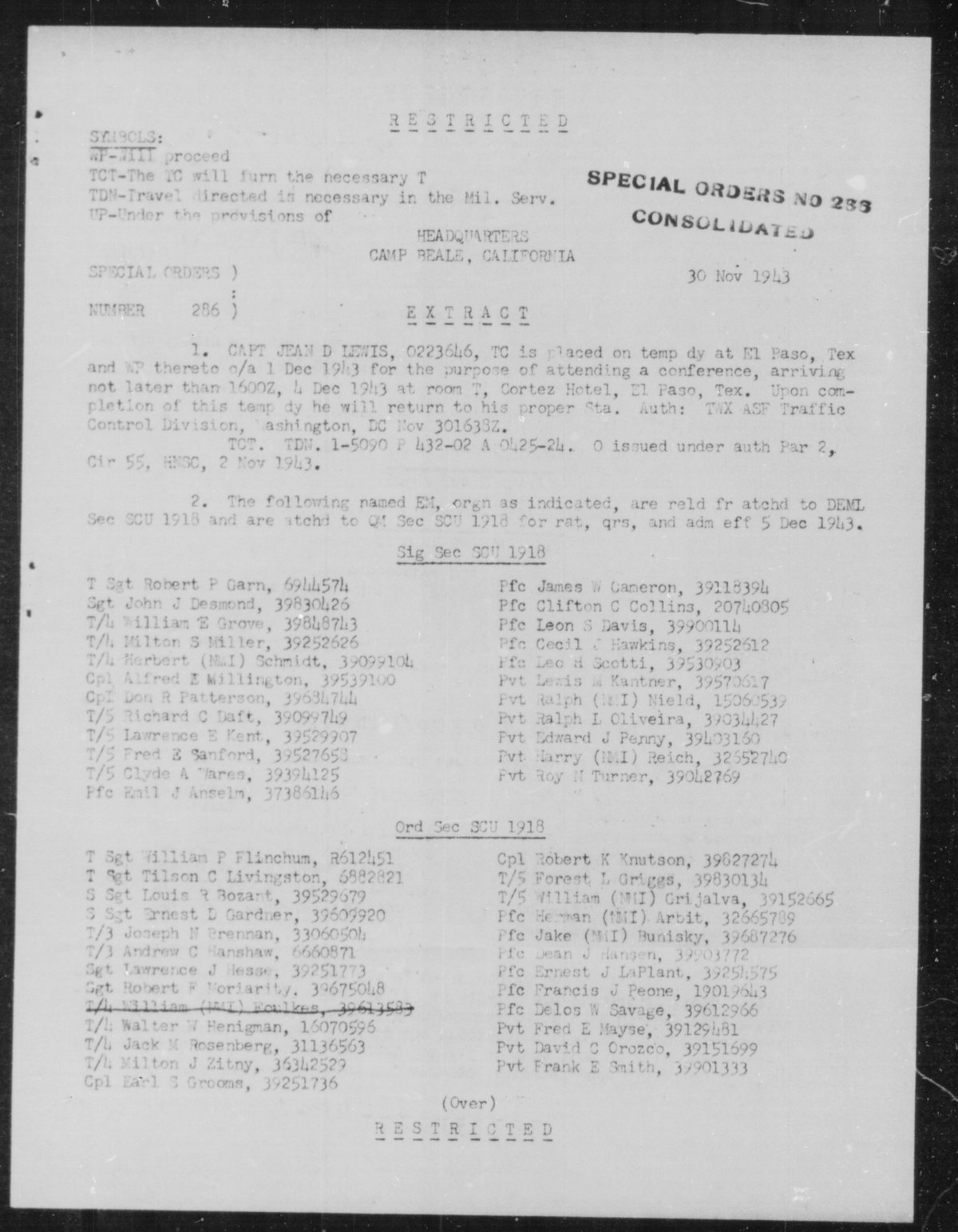 scanned record