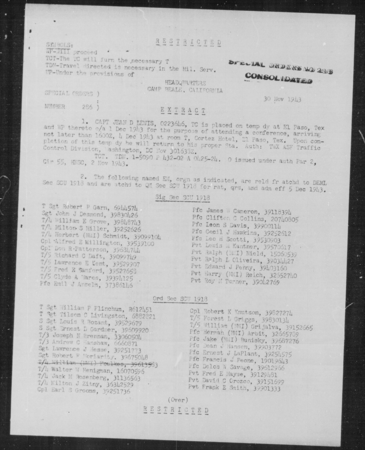 scanned record