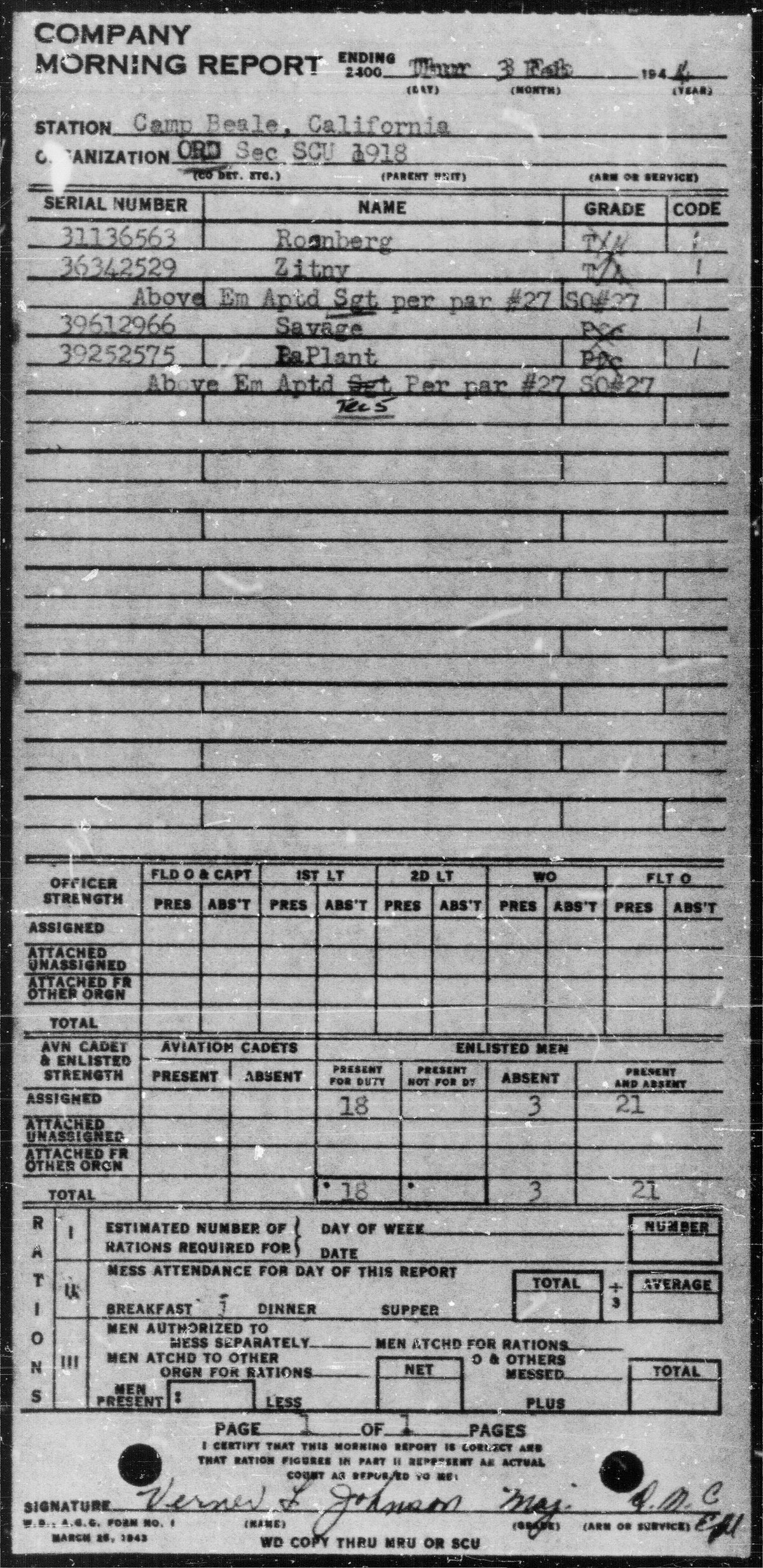 scanned record