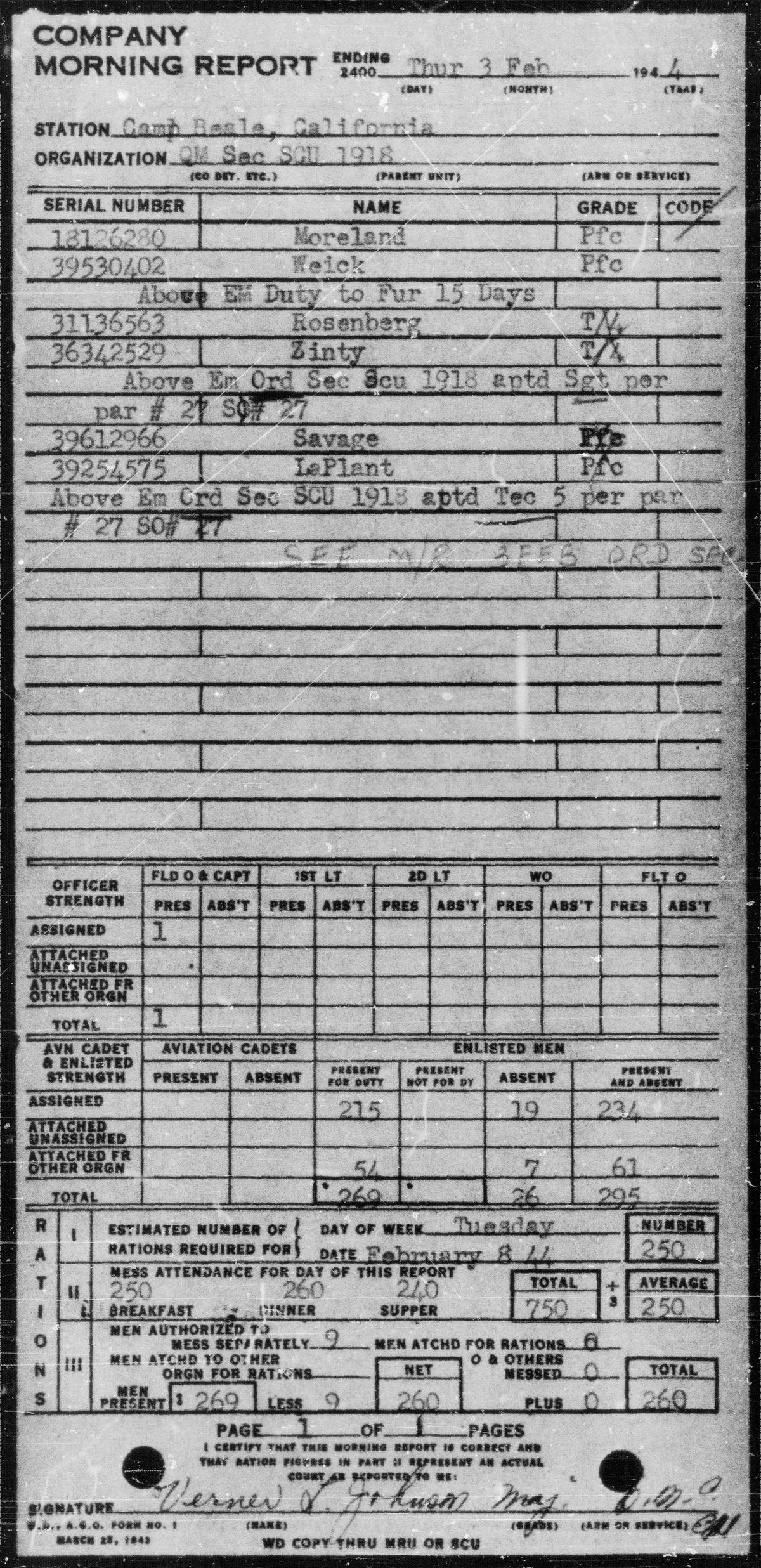 scanned record