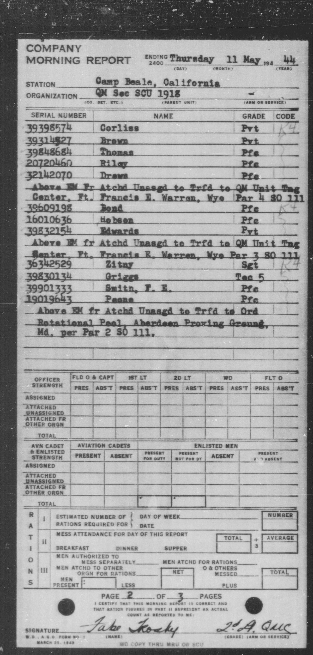 scanned record