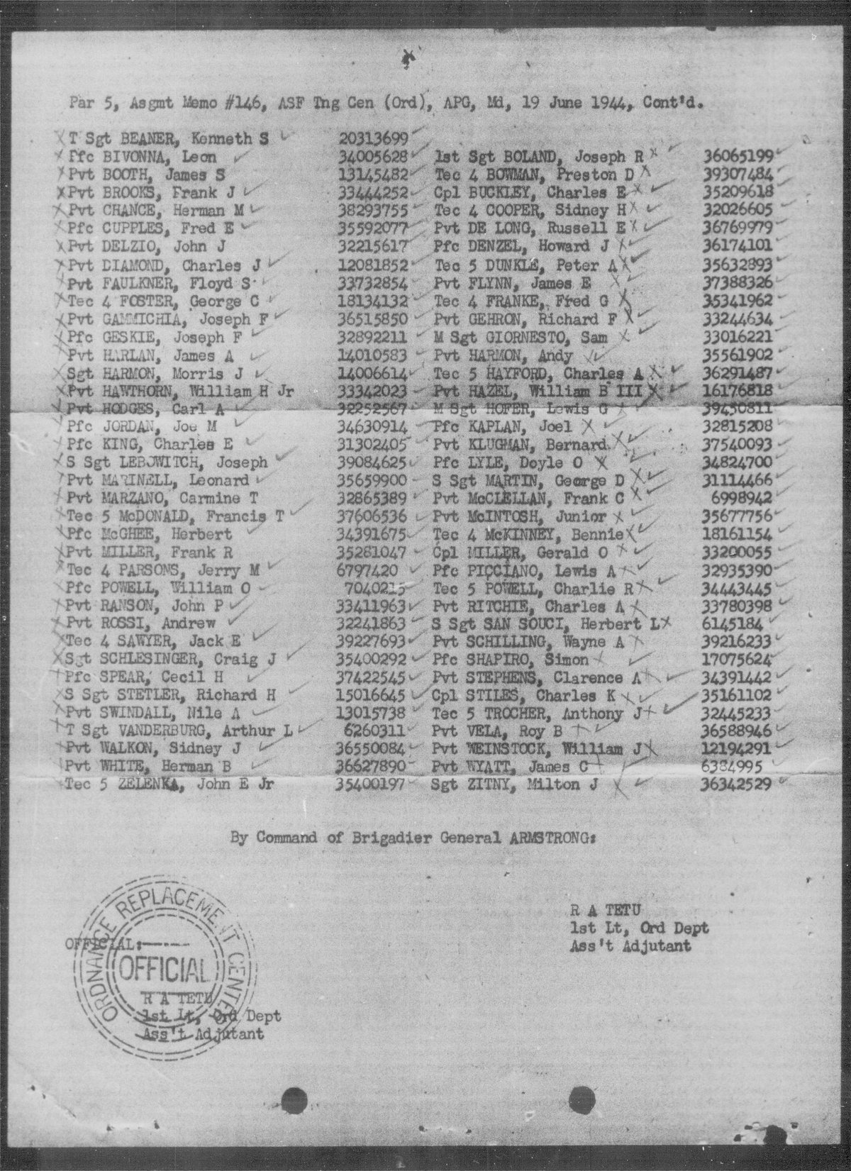 scanned record