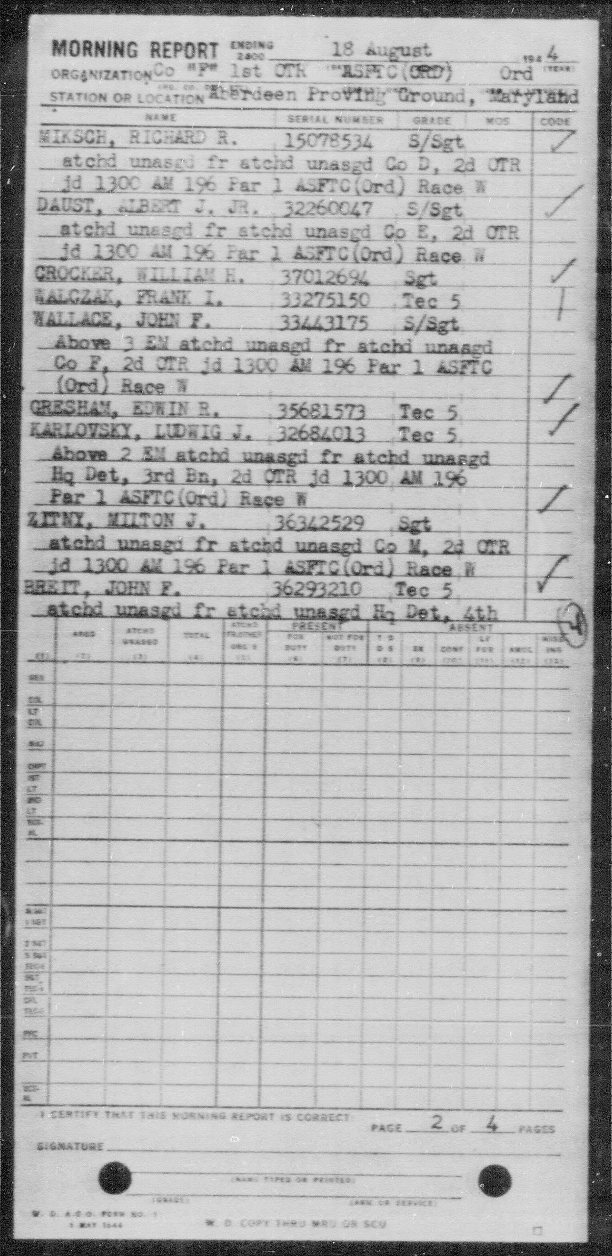 scanned record