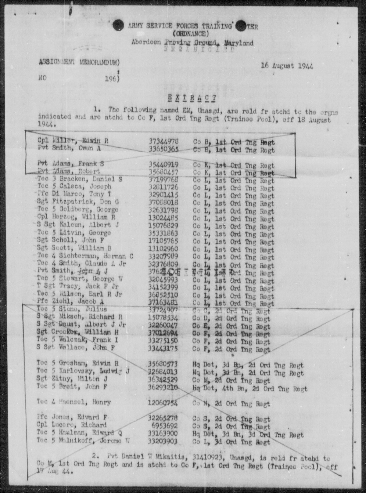 scanned record