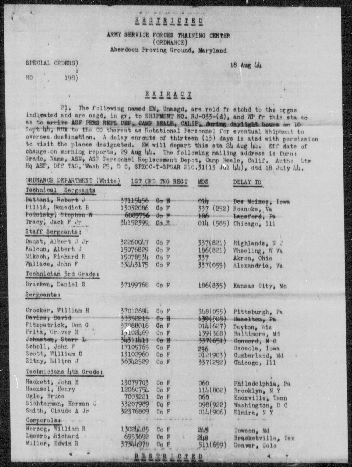 scanned record