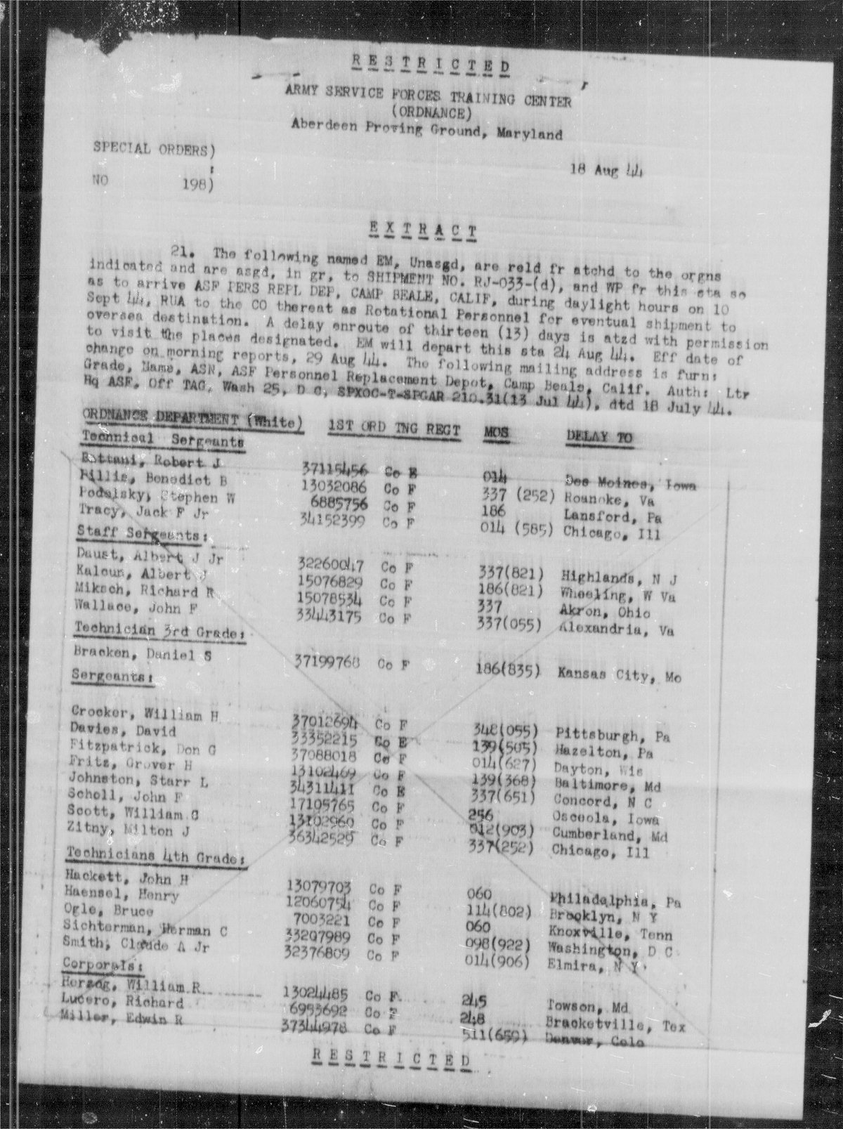 scanned record