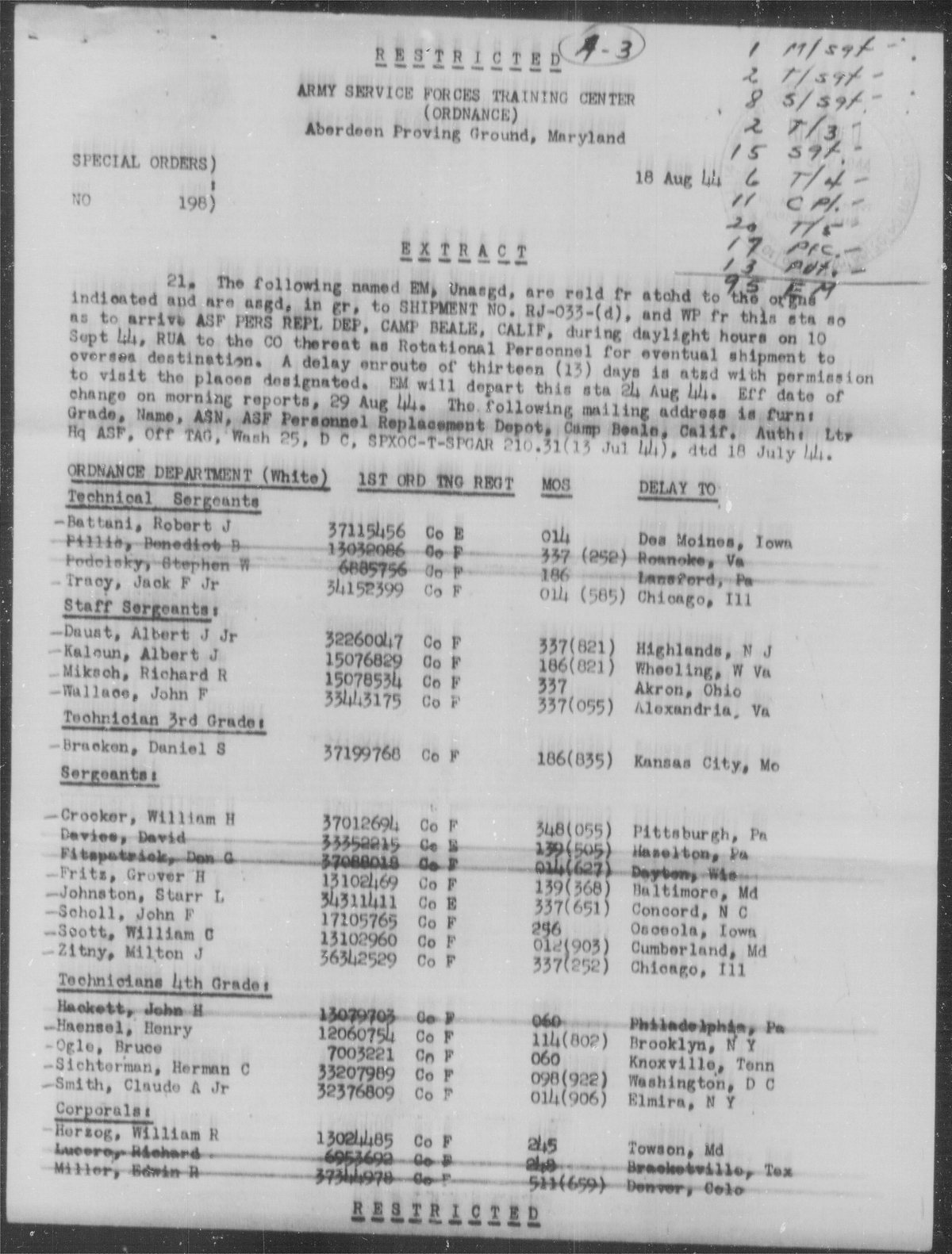 scanned record