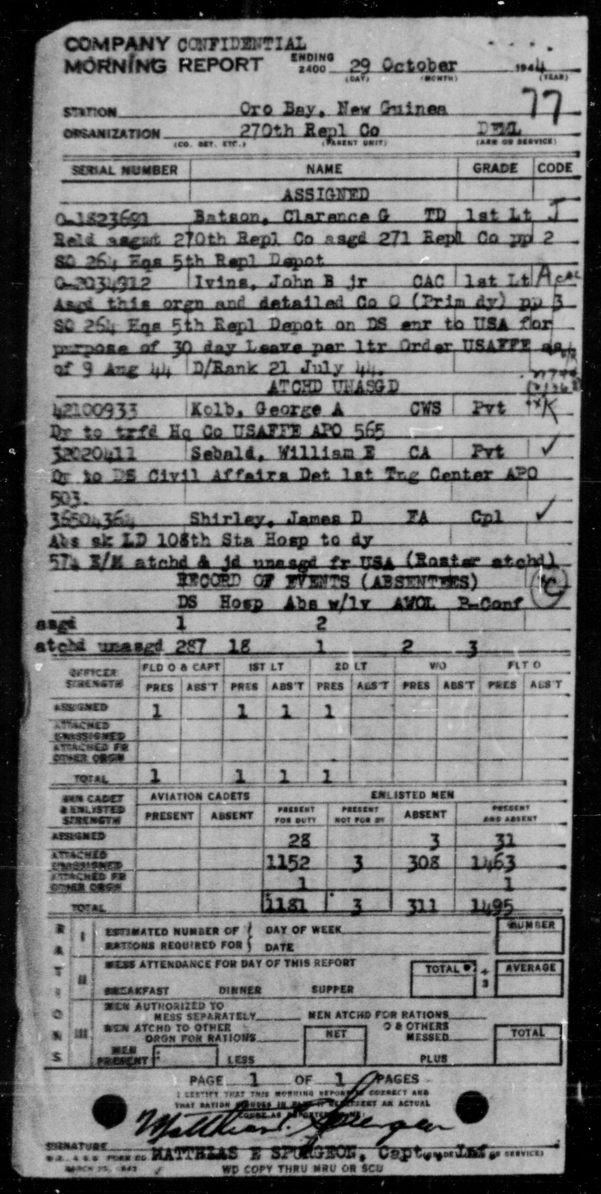scanned record
